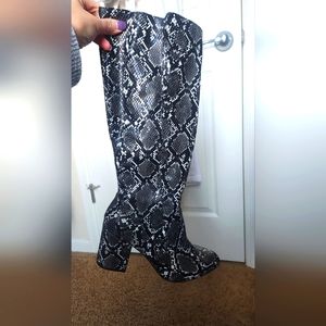 Snake Skin styled boots